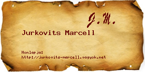 Jurkovits Marcell névjegykártya